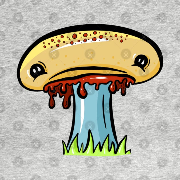 Sad Sad Mushroom Cartoon by Squeeb Creative